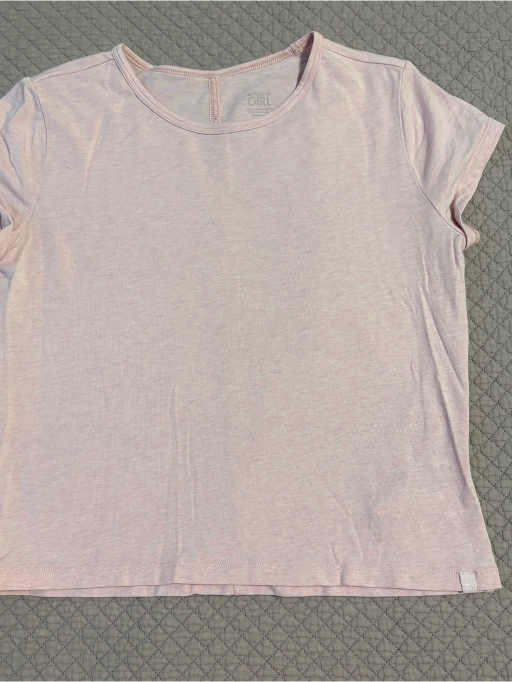 Athleta Girl Light Pink Crewneck Tee